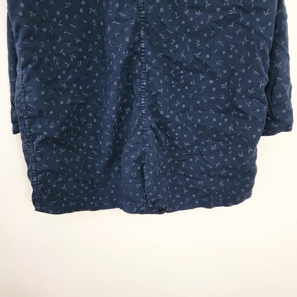 The Great. Ditsy Floral Coat in Blue 1 Small - Picture 4 of 7